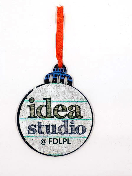 Create a one-of-a-kind ornament for your tree in the Idea Studio at the FDL Public Library