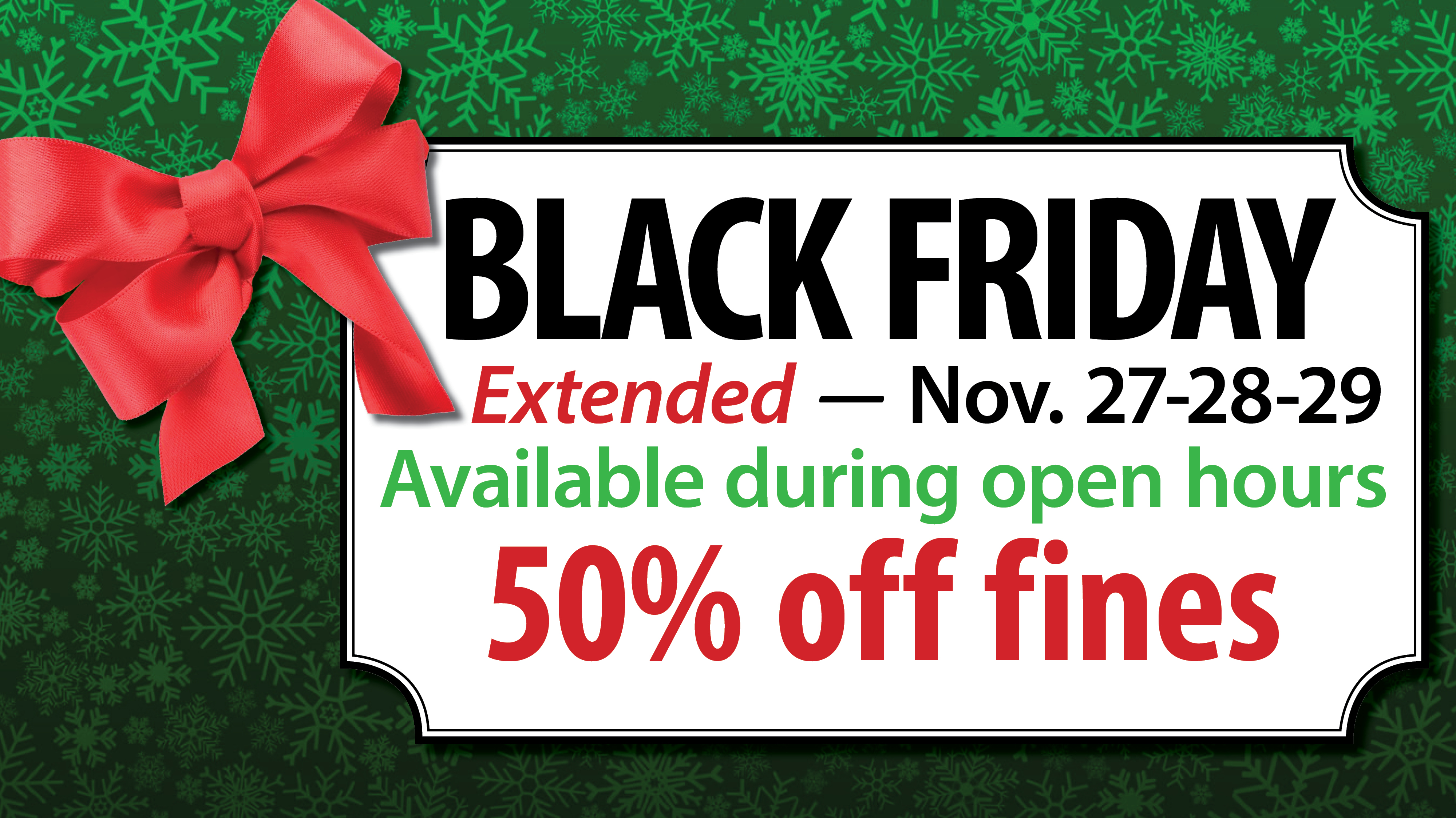 Black Friday sale extended all weekend