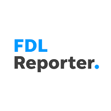 Image of FDL Reporter logo, which is "FDL" in blue lettering and "Reporter" in black letter below it with a blue period at the end.
